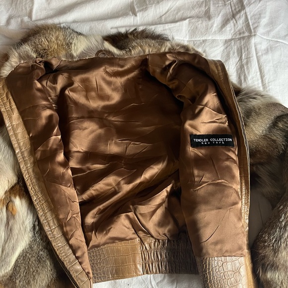 Vintage Fur Bomber Jacket - Picture 3 of 3